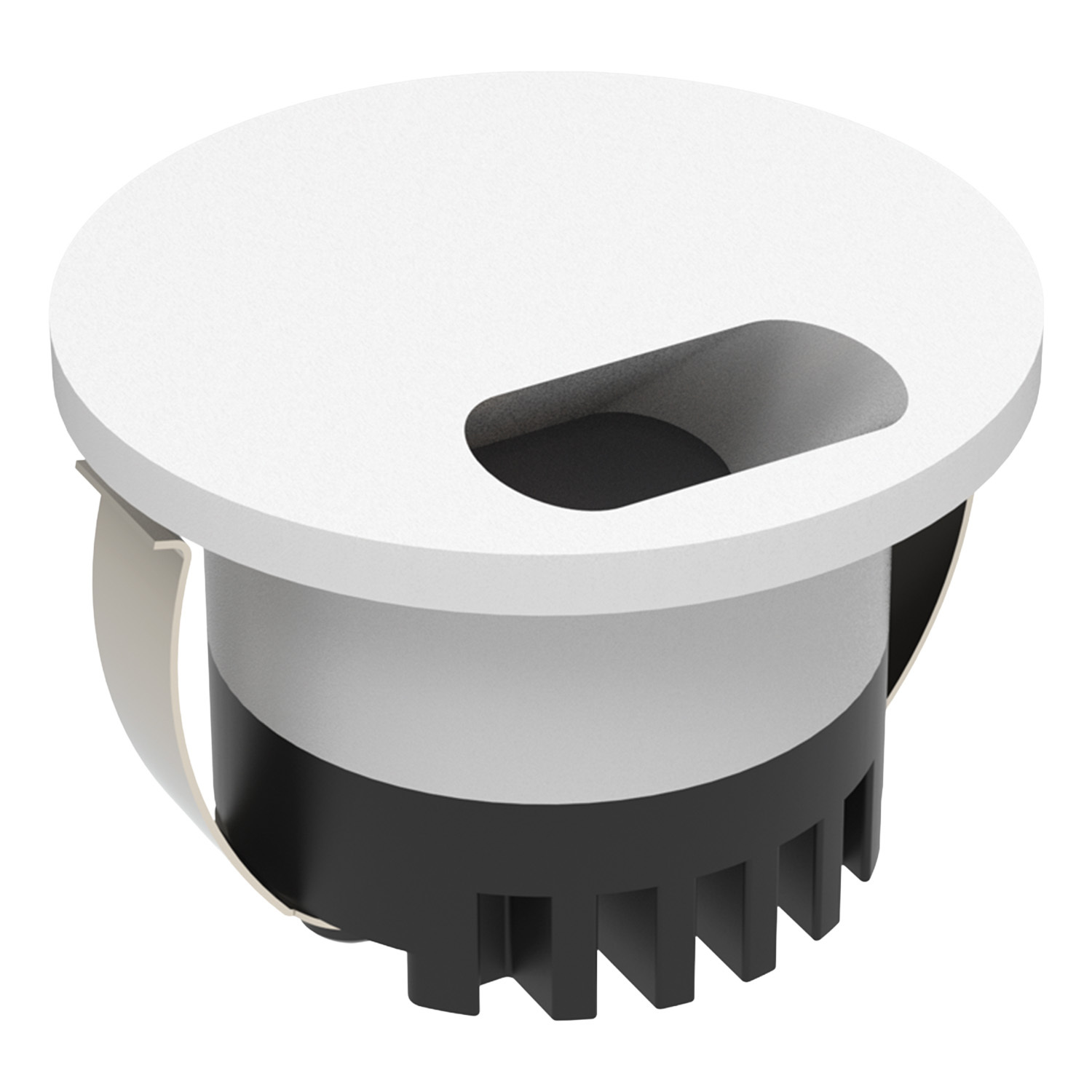 Aura Aluminium Round 240V Wide LED Step Light
