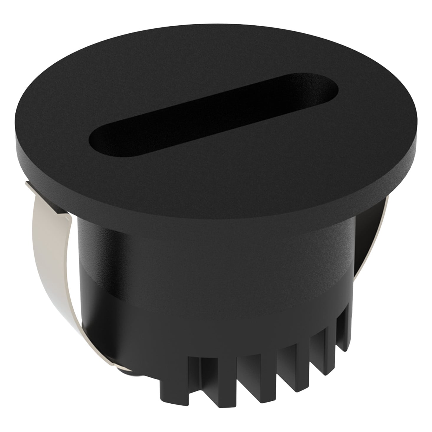 Aura Aluminium Round 240V Slot LED Step Light