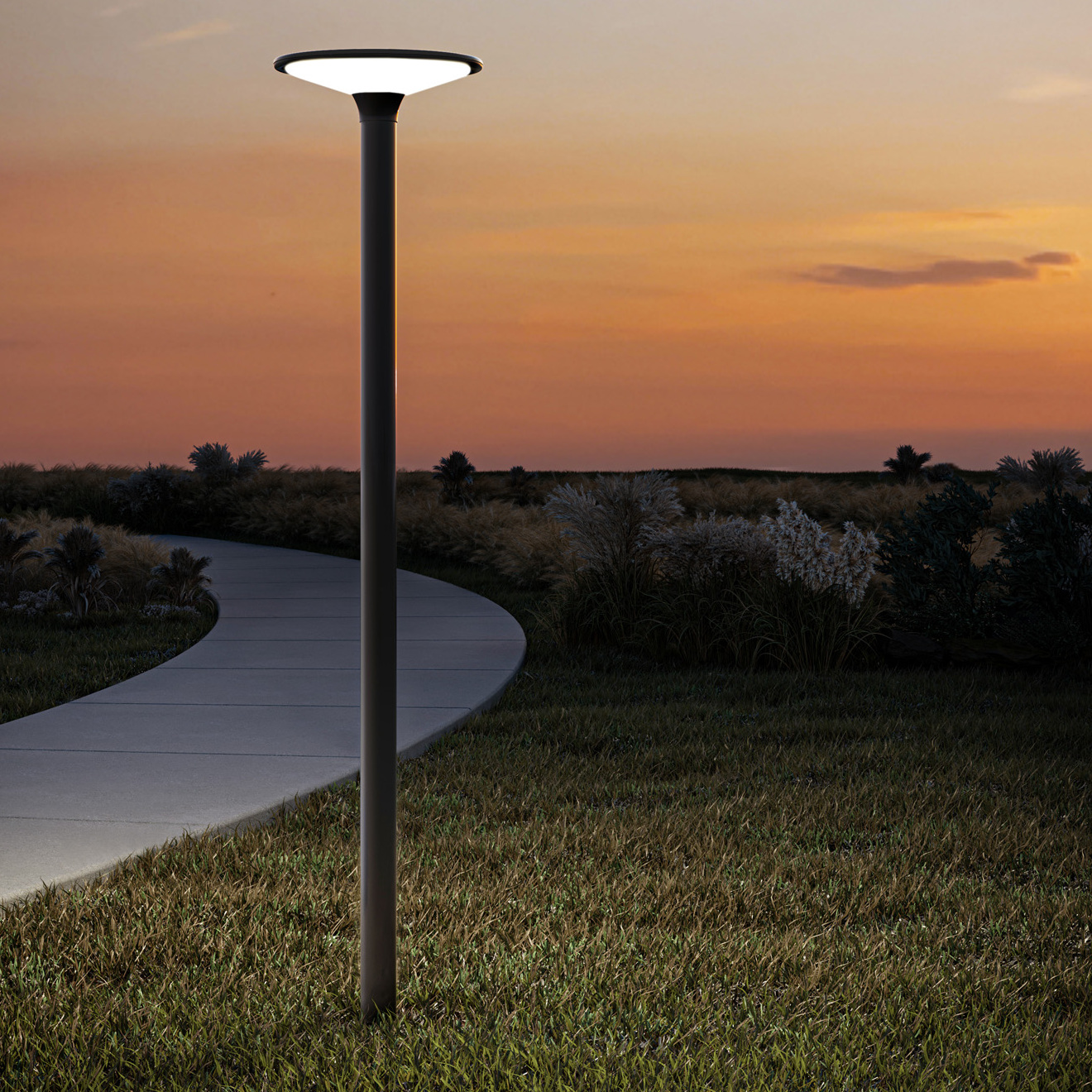 Tatum Solar Powered LED Lamp Post Head