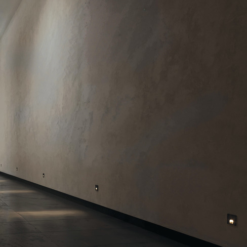 Aura-Aluminium-Square-240V-Low-Level-Recessed-LED-Wall-Light