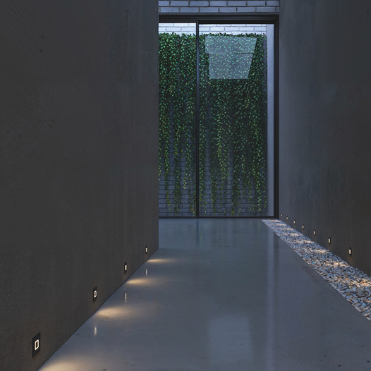 Aura-Aluminium-Square-24V-Low-Level-Recessed-LED-Wall-Light