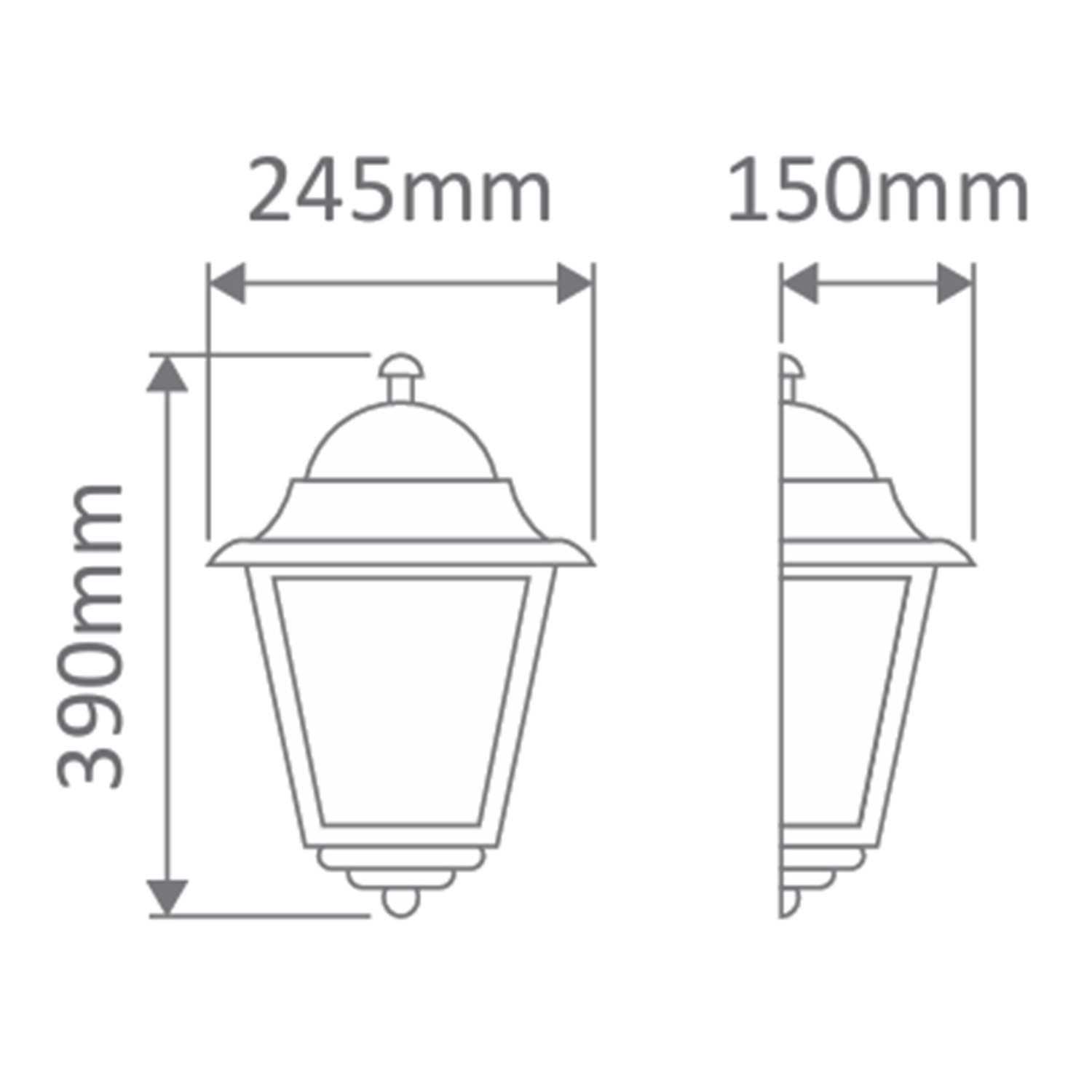 Paris Medium Outdoor Wall Lantern