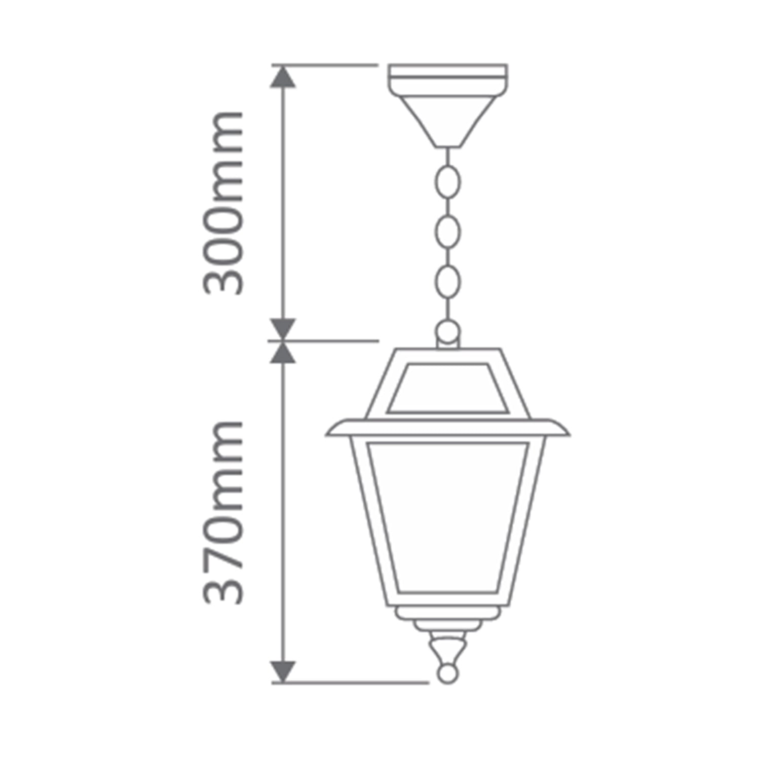 Avignon One Light Outdoor Hanging Lantern