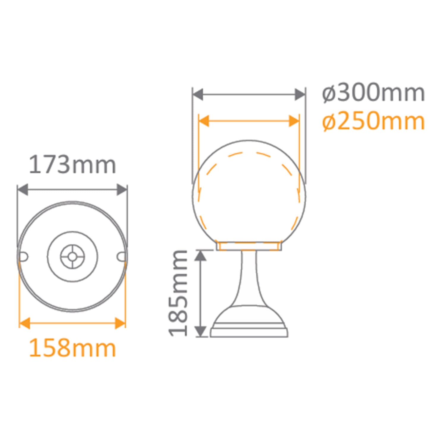 Siena Large Outdoor Pillar Lantern