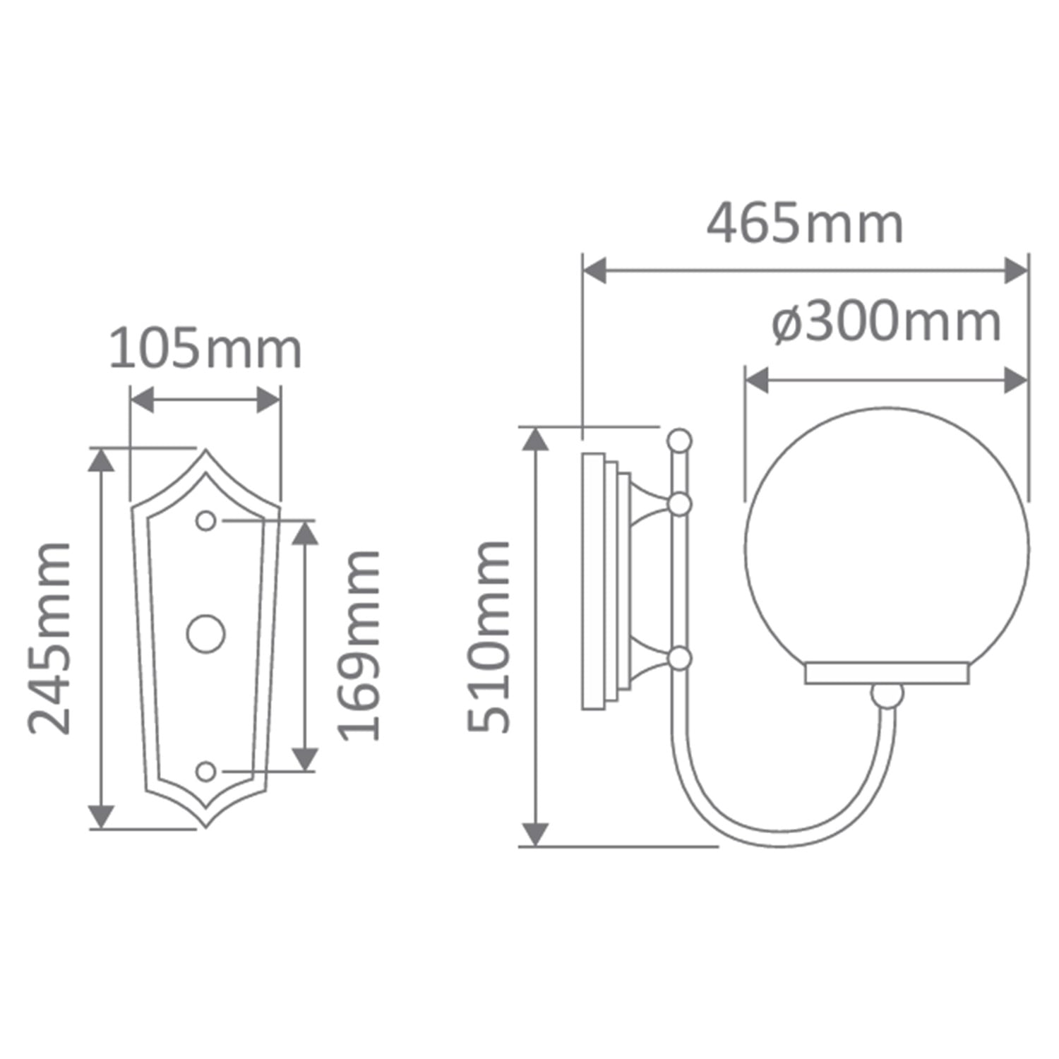 Lisbon Large Outdoor Wall Lantern