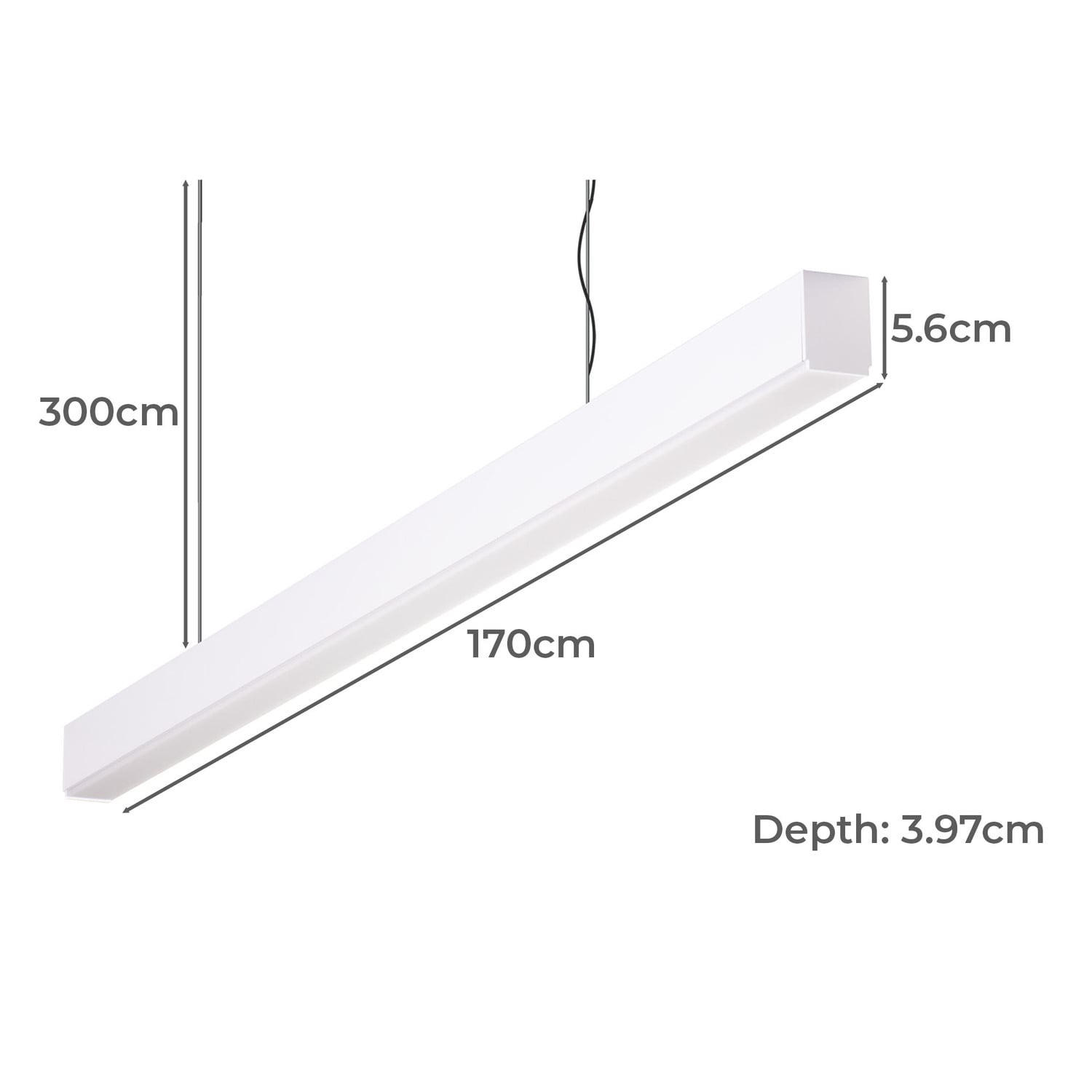 Cordova Aluminium Warm White LED Pendant Light