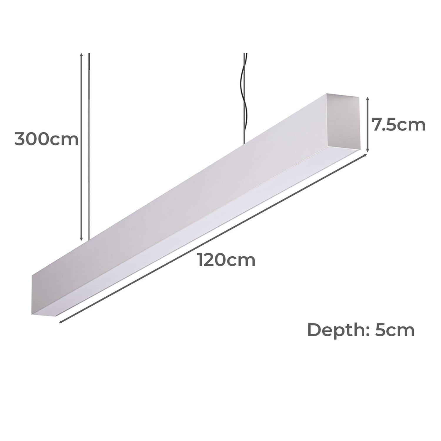 Gaston Aluminium Warm White LED Pendant Light