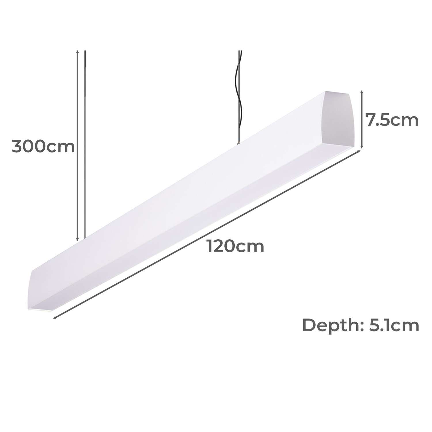 Aspen Aluminium Warm White LED Pendant Light