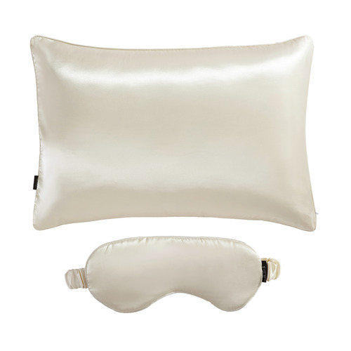 2 Piece Silk Pillowcase & Eye Mask Set