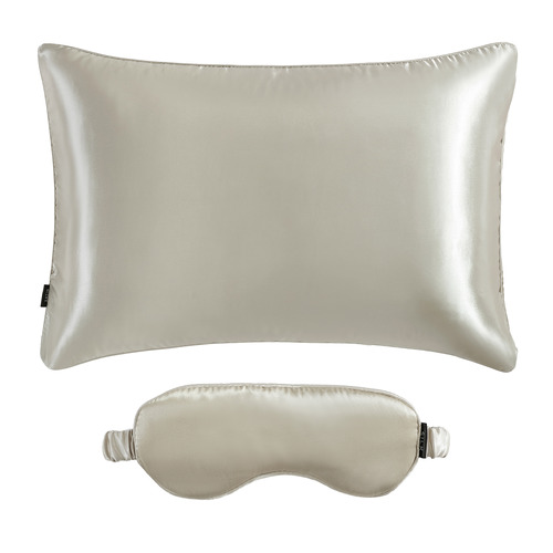 2 Piece Silk Pillowcase & Eye Mask Set