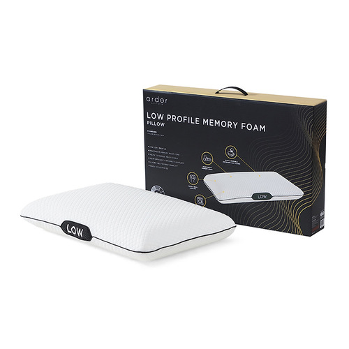 Low Profile Jacquard Memory Foam Pillow