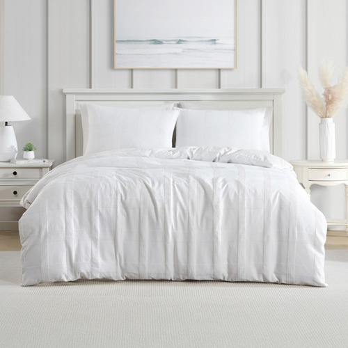 White Shiloh Quilt Cover Set