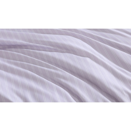 Purple Jaden Stripe Yarn-Dyed Jacquard Quilt Cover Set