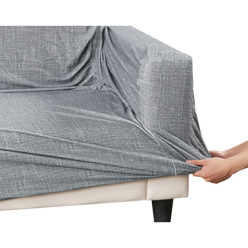 Home Innovations Grey Stretch Sofa Cover & Reviews Temple & ster