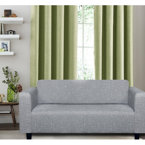 Home Innovations Grey Stretch Sofa Cover & Reviews Temple & ster