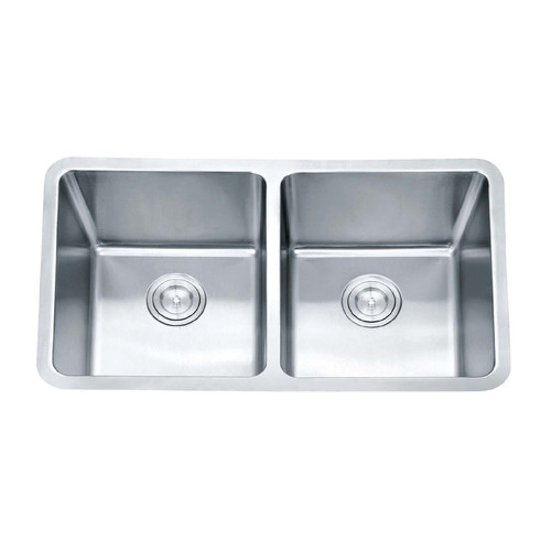 Impact Undercount Sink Radius Corner with Two Basket Waste