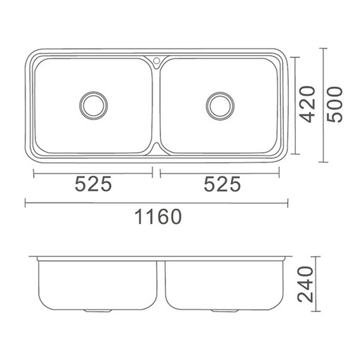 Lavassa 116cm Laundry Tub Sink