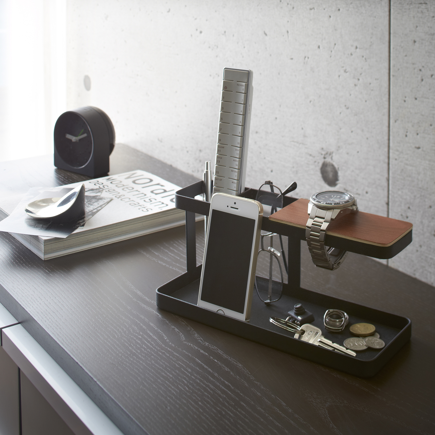 Yamazaki Metal & Wood Tower Desk Bar
