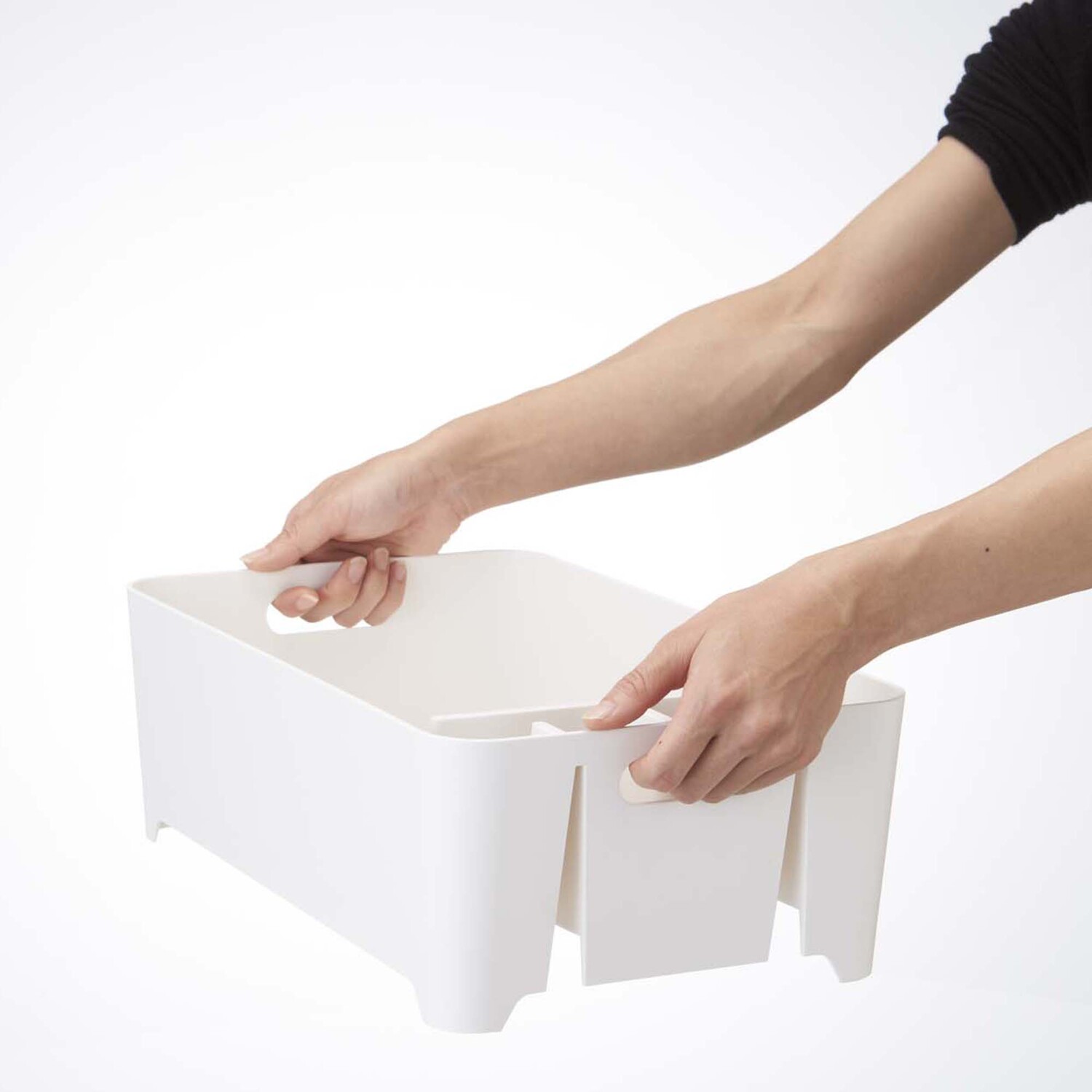 White Yamazaki ABS Dish Drainer Basket