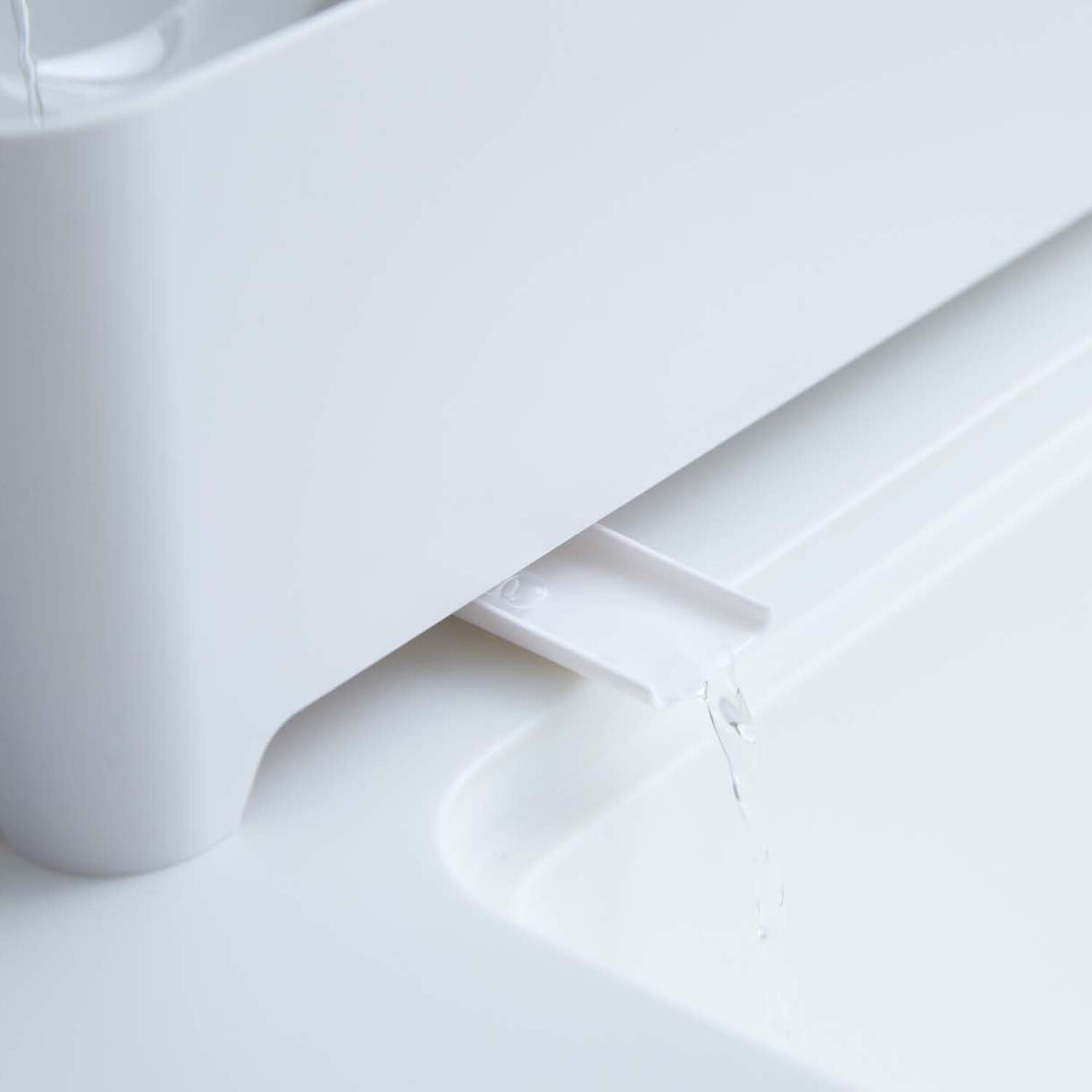White Yamazaki ABS Dish Drainer Basket