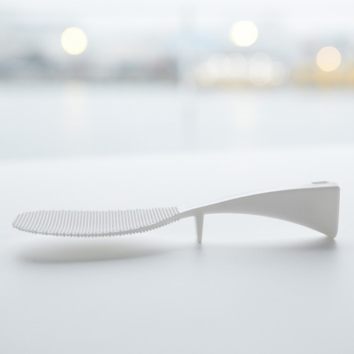 White Yamazaki ABS Standing Rice Scoop