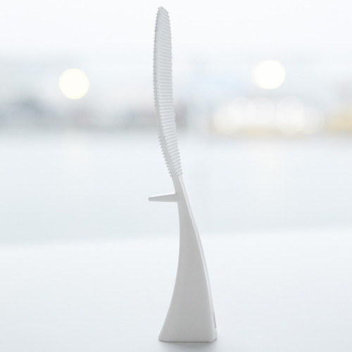 White Yamazaki ABS Standing Rice Scoop