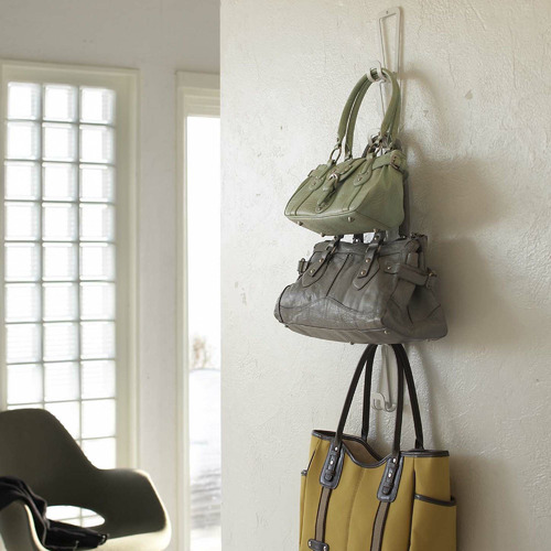 White Yamazaki Metal Joint Bag Holder