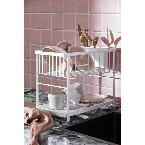 Yamazaki 2 Level Tower Dish Drainer Rack Temple Webster