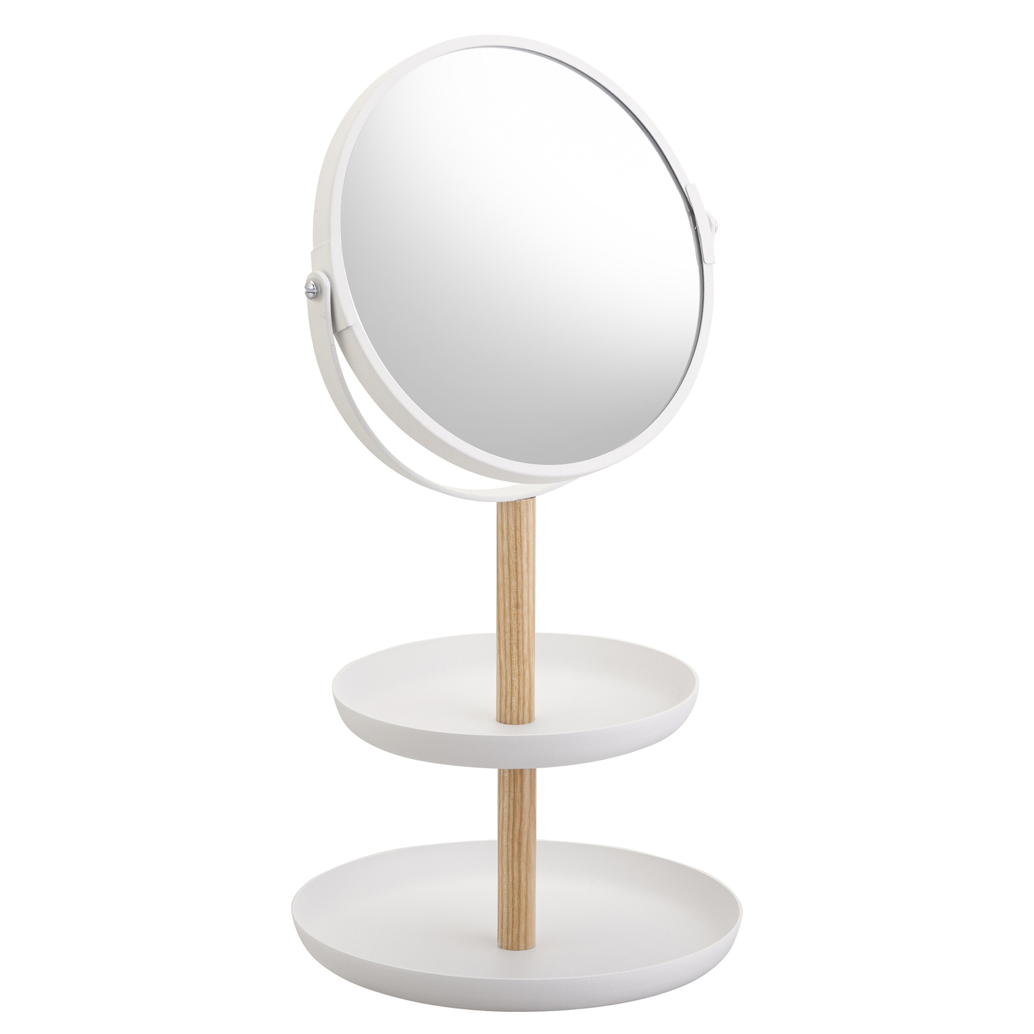 White Tosca Mirror with Tray