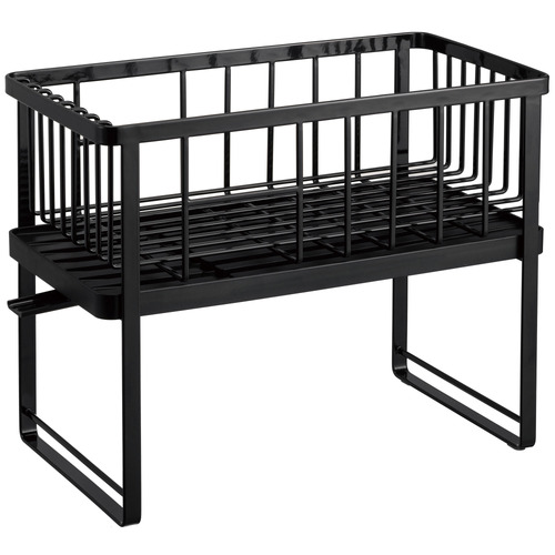 Yamazaki Tower Black Wire Dish Drainer Rack