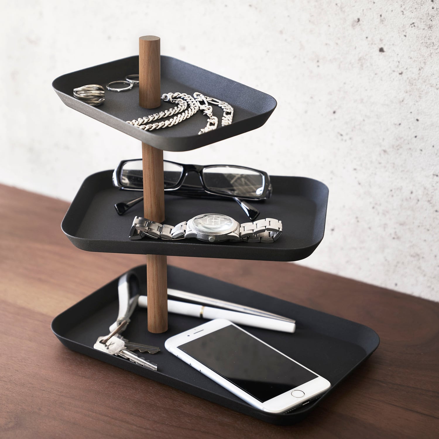 Rin 3 Tier Rotating Accessory Tray