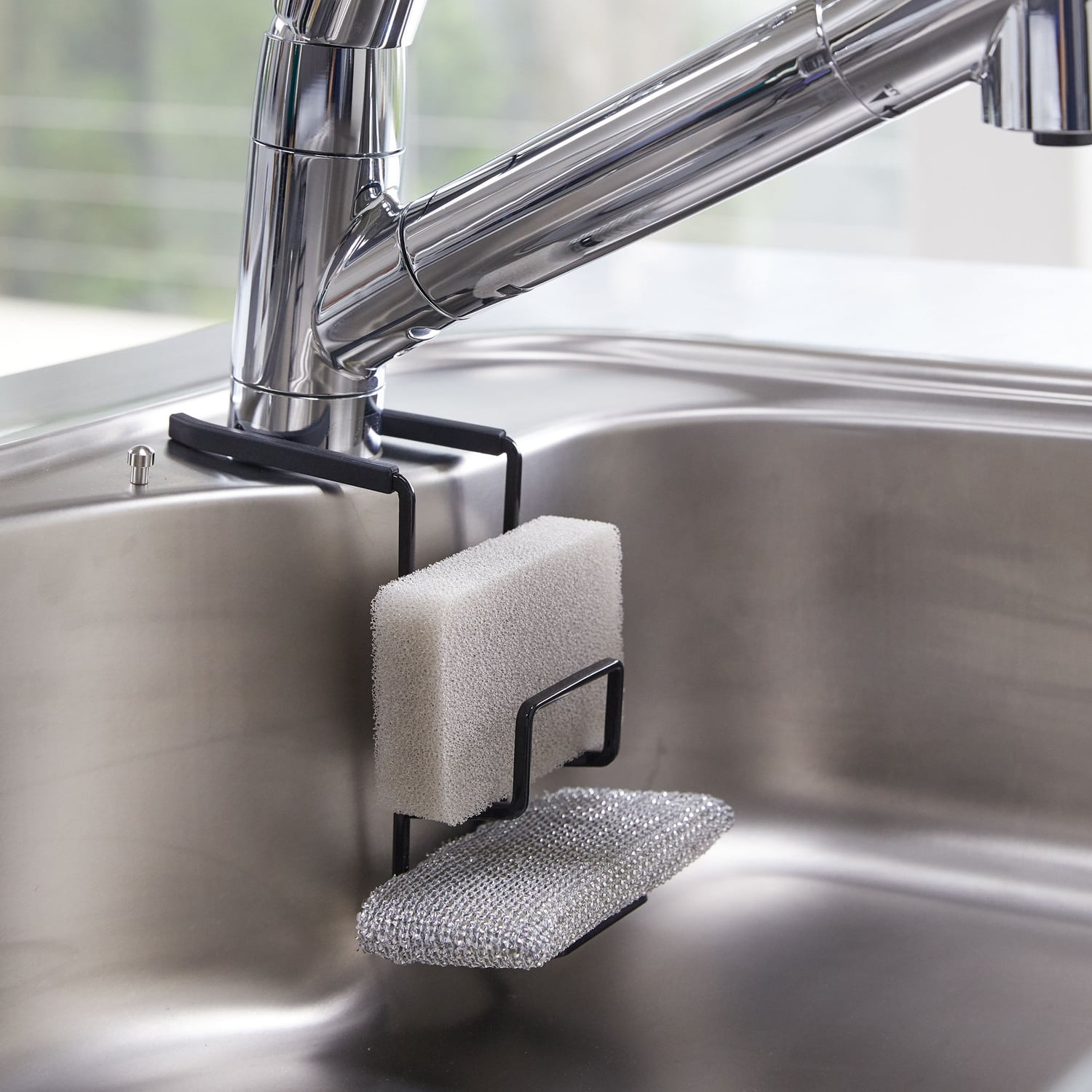 Yamazaki Tower Dual Sponge Holder | Temple & Webster
