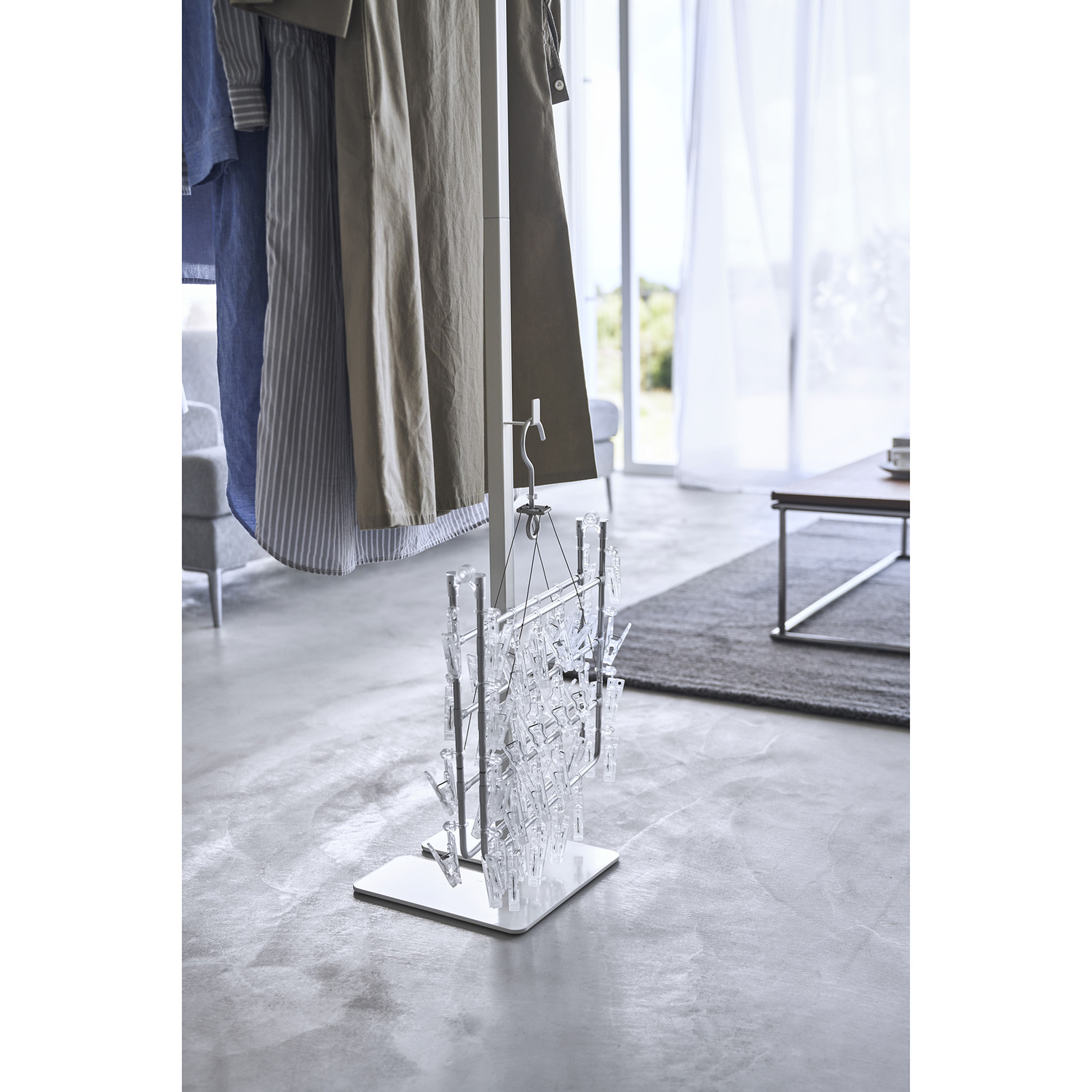 Tower 2-Bar Collapsible Clothes Drying Rack