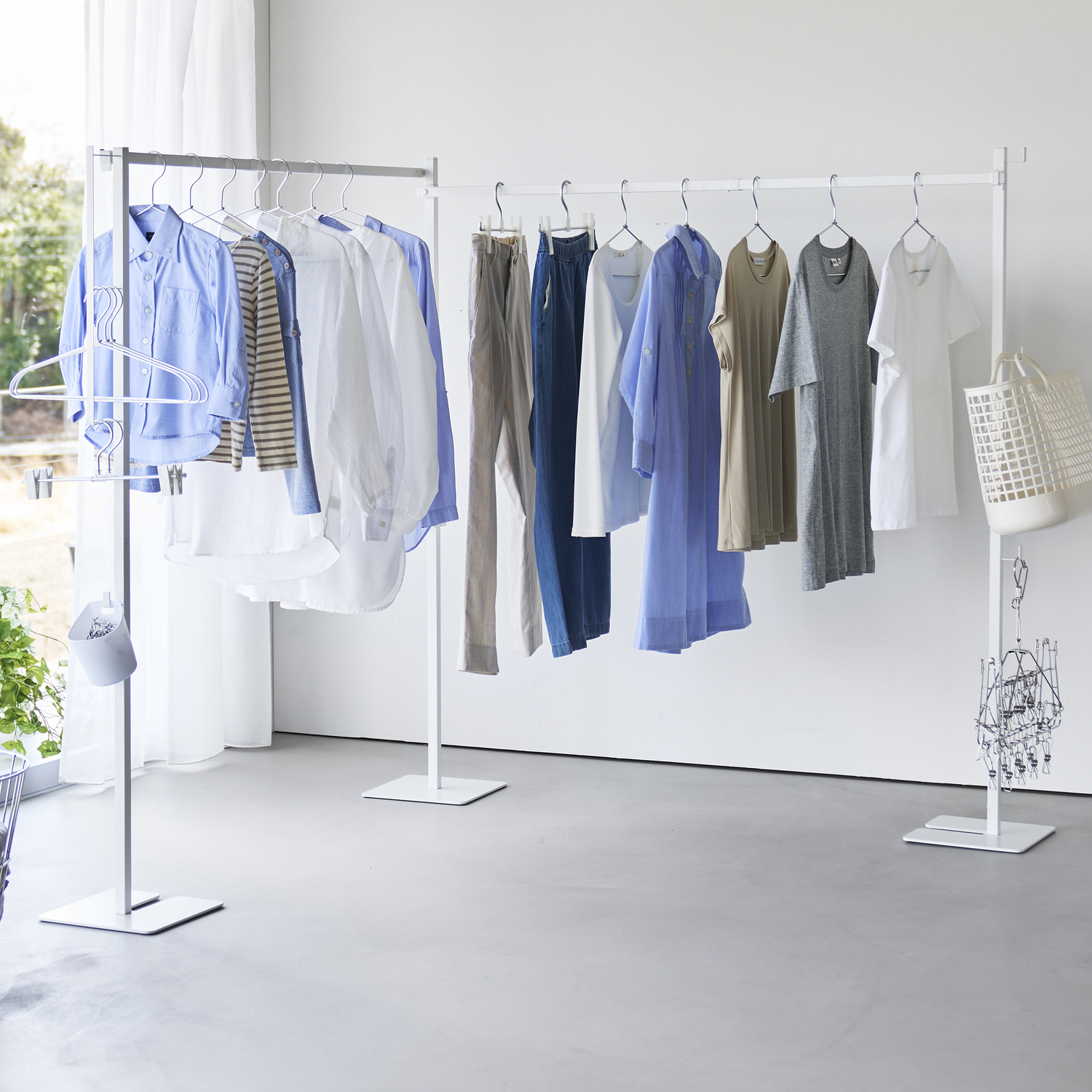 Tower 2-Bar Collapsible Clothes Drying Rack