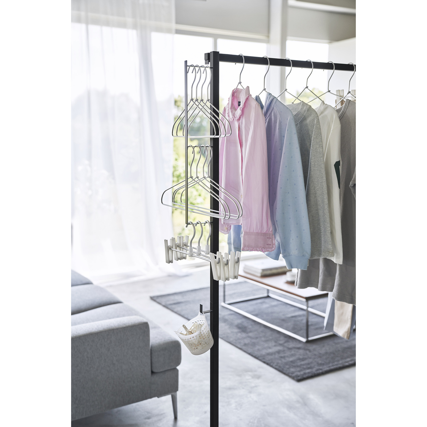 Tower 2-Bar Collapsible Clothes Drying Rack