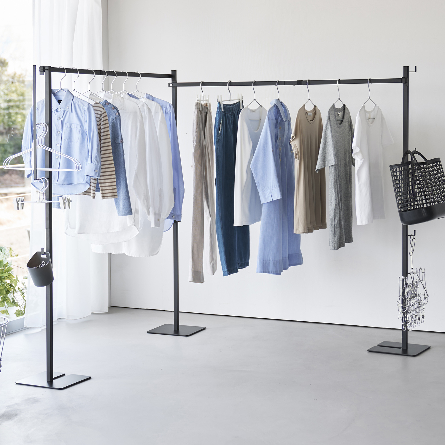 Tower 2-Bar Collapsible Clothes Drying Rack