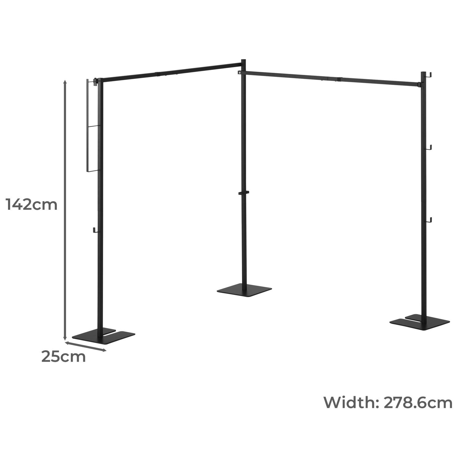 Tower 2-Bar Collapsible Clothes Drying Rack