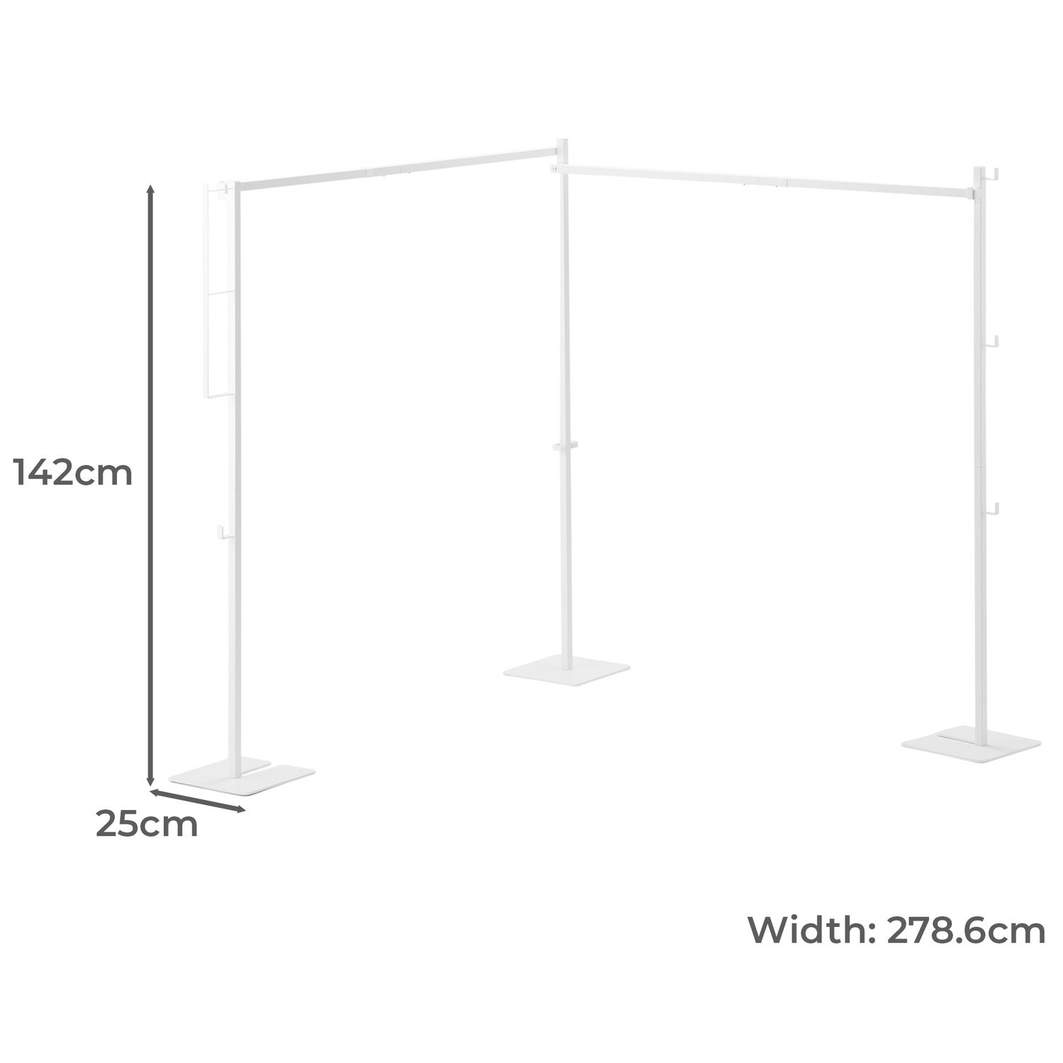 Tower 2-Bar Collapsible Clothes Drying Rack