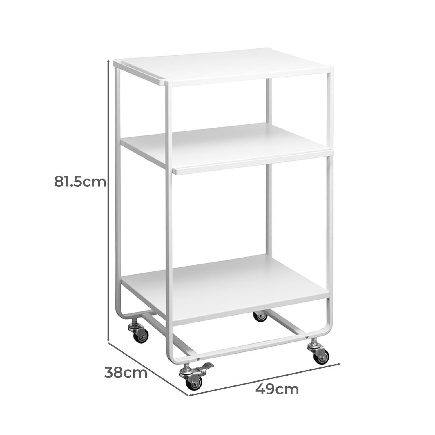 Tower 3 Tier Kitchen Trolley