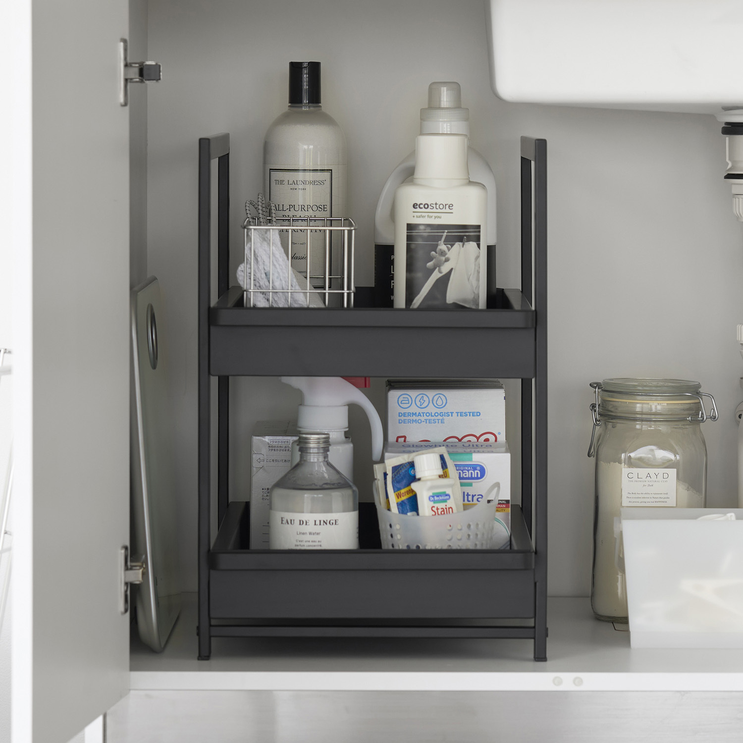 Tower 2 Tier Sliding Under-Sink Organiser
