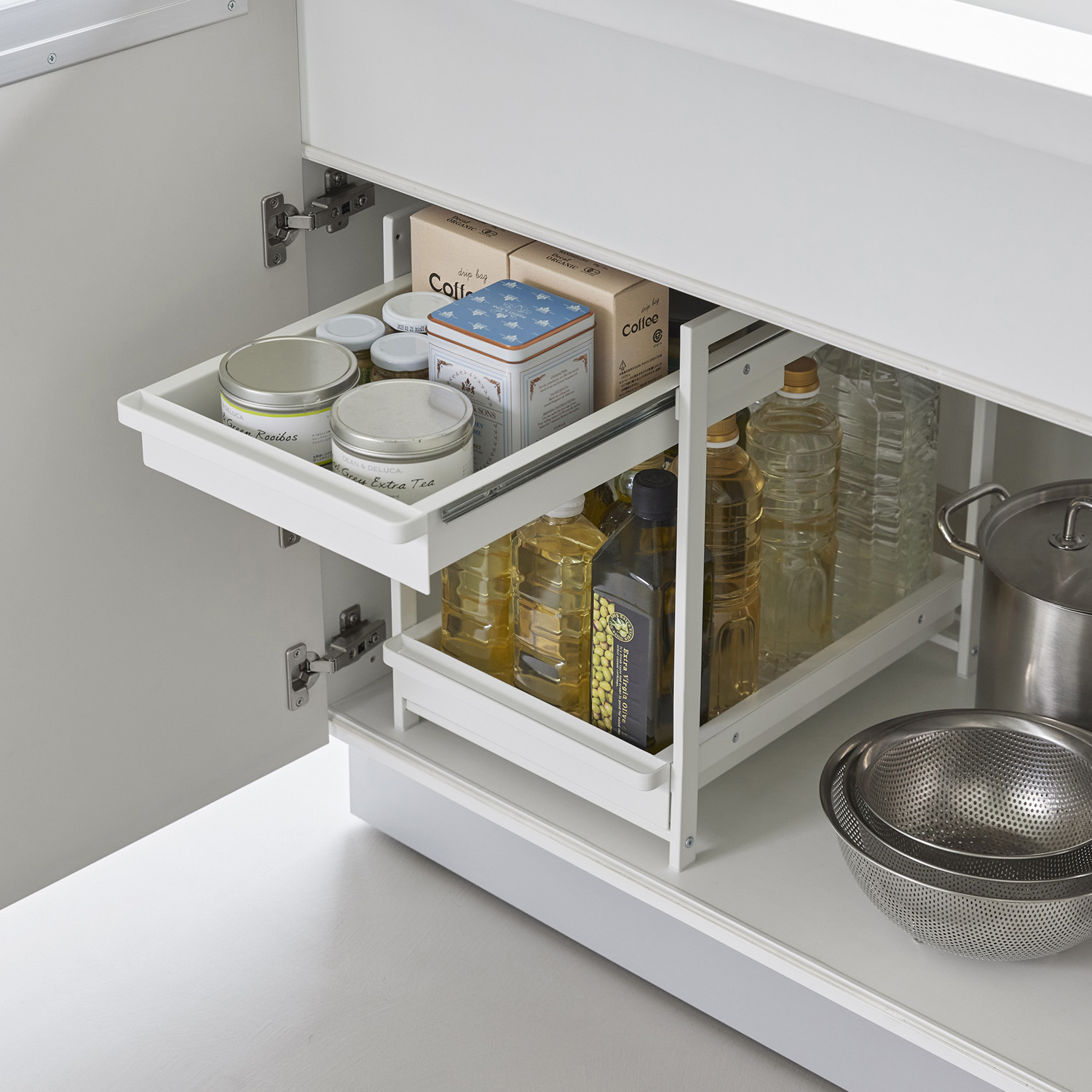 Tower 2 Tier Sliding Under-Sink Organiser