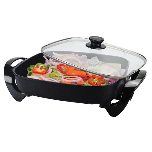 Black 39cm Pro Banquet Electric Fry Pan