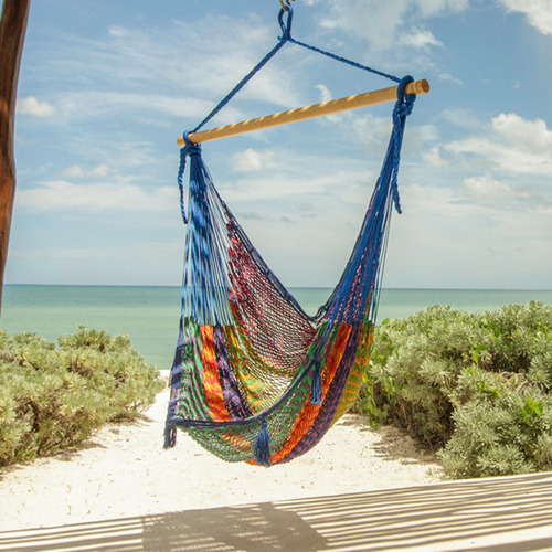 Leyla & Sol XL Mexican Hammock Swing Chair Temple & ster