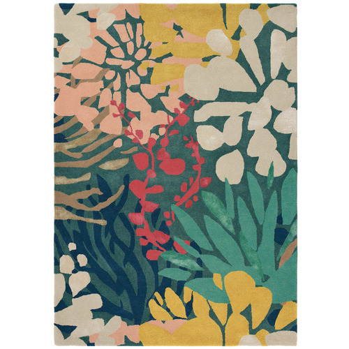Teal Estella Submarine Hand-Tufted Rug