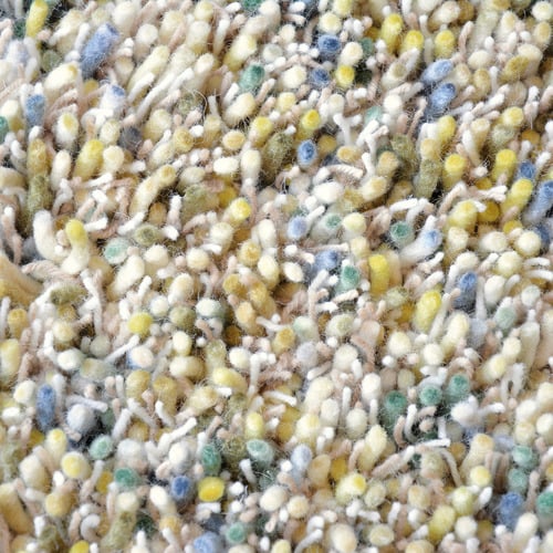 Yellow Young Hand-Tufted Pure New Wool Rug
