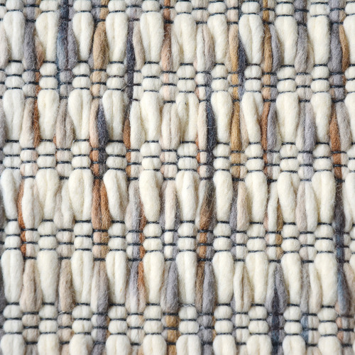 Slate Grain Hand-Woven Pure New Wool Rug