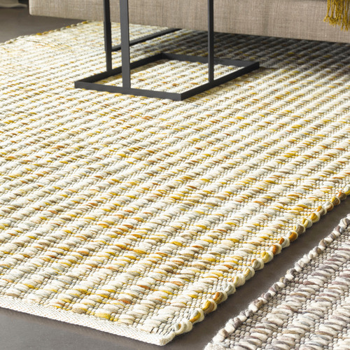 Mustard Grain Hand-Woven Pure New Wool Rug