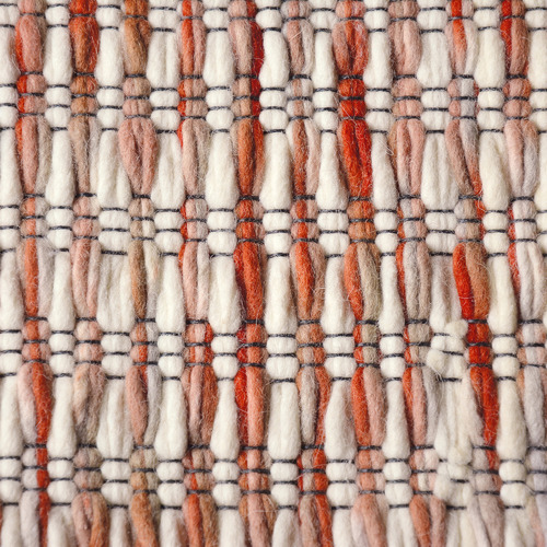 Red Grain Hand-Woven Pure New Wool Rug