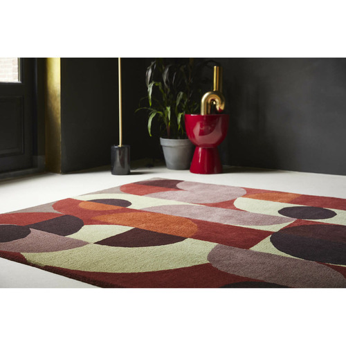 Red Decor Cosmo Hand-Tufted Wool Rug