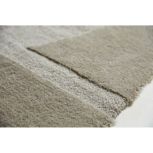 Cement Twinset Mural Tufted Wool Rug